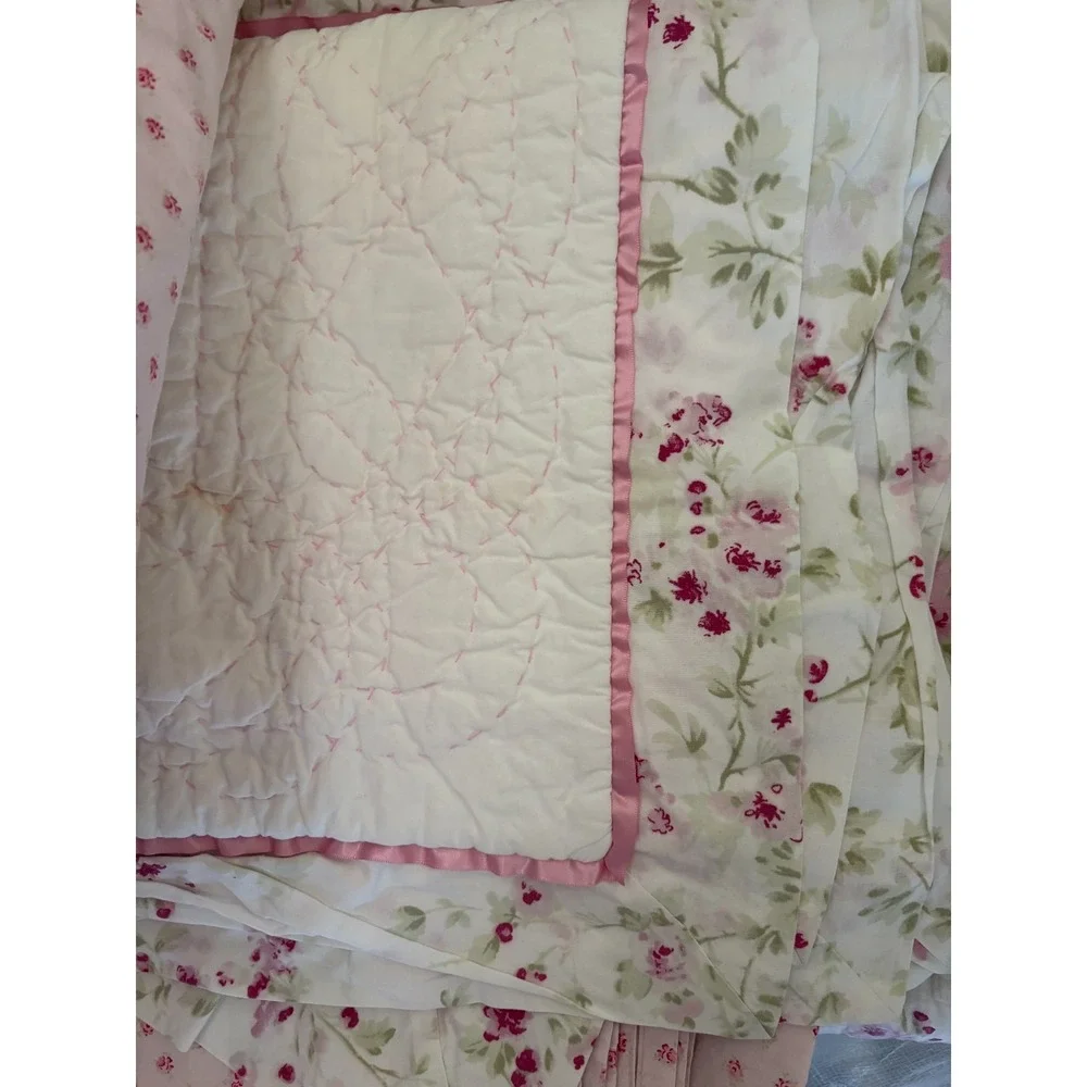 Simply Shabby Chic Rachel Ashwell  HUGE SET 2 Quilts w/2 matching shams+ 4 sheet